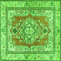 Ахгли Компанија Внатрешен Правоаголник Персиски Зелени Килими Од Традиционална Област, 6'9'