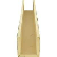 Ekena Millwork 4 W 10 H 12'l 3-страничен груб кедар ендуратан фау дрво тавански зрак, премија на возраст