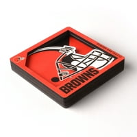 Младифан НФЛ Кливленд Браунс 3Д лого серија магнет