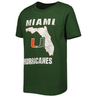Младински зелени урагани во Мајами Гроздобер државна маица