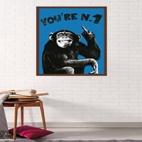 Шимпанзо-Ти Си Број Еден Ѕид Постер, 22.375 34